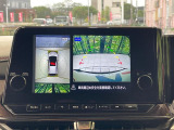 【アラウンドビューモニター】専用のカメラにより、上から見下ろしたような視点で360度クルマの周囲を確認することができます☆死角部分も確認しやすく、狭い場所での切り返しや駐車もスムーズに行えます。