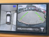 車を真上から見ているように、周囲の状況を把握しながら安心して駐車が行えるアラウンドビューモニター!