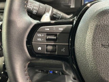 ステアリングにオーディオ操作スイッチが付いています。オーディオ画面に直接タッチしなくても操作が出来ますので、運転に集中できます。