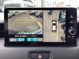 カメラで映した周囲の映像をナビゲーション画面に表示し、ドライバーの死角を減らすことで運転負荷を軽減するマルチビューカメラシステム装備です♪リアトラフィックモニター付きでさらに安心ですね!