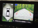【アラウンドビューモニター】専用のカメラにより、上から見下ろしたような視点で360度クルマの周囲を確認することができます☆死角部分も確認しやすく、狭い場所での切り返しや駐車もスムーズに行えます。