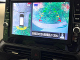 【アラウンドビューモニター】専用のカメラにより、上から見下ろしたような視点で360度クルマの周囲を確認することができます☆死角部分も確認しやすく、狭い場所での切り返しや駐車もスムーズに行えます。
