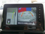【アラウンドビューモニター】空から見下ろした映像がナビ画面にて確認可能です。駐車もラクラクですよ♪