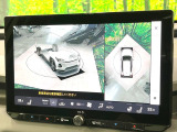 【パノラミックビューモニター】専用のカメラにより、上から見下ろしたような視点で360度クルマの周囲を確認することができます☆死角部分も確認しやすく、狭い場所での切り返しや駐車もスムーズに行えます。