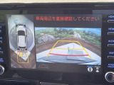 【パノラミックビューモニター】専用のカメラにより、上から見下ろしたような視点で360度クルマの周囲を確認することができます☆死角部分も確認しやすく、狭い場所での切り返しや駐車もスムーズに行えます。