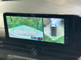 【アラウンドビューモニター】専用のカメラにより、上から見下ろしたような視点で360度クルマの周囲を確認することができます☆縦列駐車や幅寄せ時に活躍してくれます♪