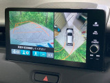 【マルチビューカメラシステム】専用のカメラにより、上から見下ろしたような視点で360度クルマの周囲を確認することができます☆死角部分も確認しやすく、狭い場所での切り返しや駐車もスムーズに行えます。