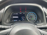 デジタル表示スピードメーターです。  走行距離 81114km、バッテリー容量は11セグメントになります。