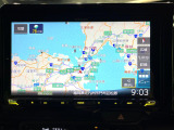 【9型ナビゲーション】目的地までしっかり案内してくれる使いやすいナビ。Bluetooth接続すればお持ちのスマホやMP3プレイヤーの音楽を再生可能!毎日の運転がさらに楽しくなります!!