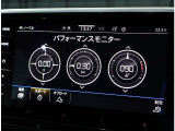 パフォーマンスモニター【走行中の様々なデータの確認ができます】