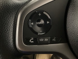 ステアリング左手側にオーディオ関連のコントロールスイッチを配置しています。操作時は視線を逸らすことなく運転に集中できます。