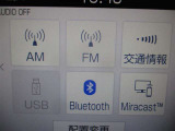 AM、FMラジオ、交通情報、USB、Bluetooth装備しています♪