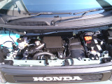 自慢のエンジンはパワードbyHONDAです。精度とバランスにこだわって、低回転からスムースなパワーを発揮します。