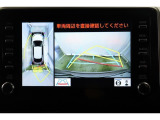 車両を上から見たような映像表示するパノラミックビューモニター付き!