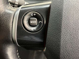 ステアリングスイッチ付き。前方から目を離すことなく操作することが可能です。