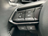 オーディオの音量やチャンネル操作ができるスイッチが、ハンドルに付いています。運転中でも、操作が行えて非常に安全・便利です!