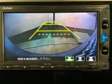 リバースギアに入れるだけで後方の表示へ切り替わります。夜間や雨の日の駐車も楽になりますよ。
