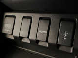 HDMIポート、USBポートが装備されております。HDMIポートを他の機器と繋げることによって、モニターへ映像を流すことができます。