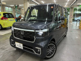 当店元試乗車NBOXカスタムターボ入荷致しました!メテオロイドグレー全方位カメラCD・DVD再生可能デカナビ装備フォグ付き!