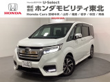 2列目がベンチシート8人乗り仕様のステップワゴンスパーダ!安全運転支援機能ホンダセンシングやフルセグやBluetooth対応メモリーナビなど充実装備でおススメの1台です!