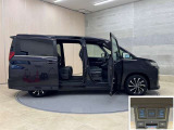 スライドドアは子供やお年寄りでも乗り降りしやすい!狭い場所に駐車した時、壁や隣の車にドアをぶつける心配もありません。雨の日で濡れにくく、お子様のいるママにもおススメな機能です!☆両側電動です♪☆