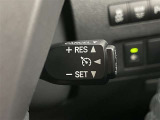 クルーズコントロール機能が付いています。 速度を設定するとアクセルを踏まなくても一定の速度で走ることができます。  高速道路ではとても便利な装置なんです。