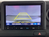 便利な3ビュー切り替え、ガイド線表示付きのバックカメラです。後退時、後方の視界をサポートします
