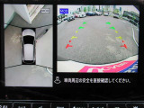 車の真上から見下ろしたような360度視界の良い『アラウンドビューモニター』です♪♪ 苦手な狭い駐車場、暗い所でも確認ができてとっても安心です♪♪