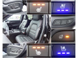 運転席には電動パワーシート搭載!また1つのキーごとシート位置を記憶できるメモリー機能付き!またシートヒーター&ベンチレーション、ステアリングヒーターも搭載!