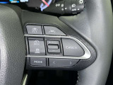 ステアリングスイッチ付き。前方から目を離すことなく操作することが可能です。