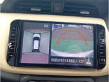 バックに入れるとナビに写るアラウンドビューモニター、バックカメラ付きで駐車をサポート☆