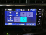 オーディオメニューです。CD再生やワンセグテレビなどがあります。