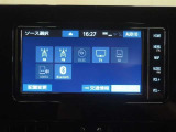 オーディオ選択画面です。AM・FM・TV視聴可能なほか、Bluetoothも対応しております!スマホからのプレイリスト再生やハンズフリー通話も可能です。