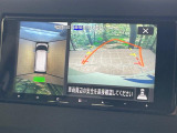 【アラウンドビューモニター】専用のカメラにより、上から見下ろしたような視点で360度クルマの周囲を確認することができます☆死角部分も確認しやすく、狭い場所での切り返しや駐車もスムーズに行えます。