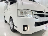 フォグランプ装着車です。暗い夜道の車両前方を明るく照らします