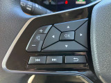 左側にオーデイオやナビのコントロールができるスイッチ、運転中は手を放さず手元で操作可能なんです!