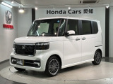 全国納車可 第三者機関証明書付 H SENSING 新車保証 試乗車 ナビLXU-242NBi TV Rカメラ CD録音 BTオ-ディオ DVD シートヒーター装備のN-BOXカスタム ターボ入庫