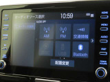 オーディオソース選択画面です。Bluetoothオーディオをご利用いただけます。