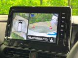 【アラウンドビューモニター】専用のカメラにより、上から見下ろしたような視点で360度クルマの周囲を確認することができます☆死角部分も確認しやすく、狭い場所での切り返しや駐車もスムーズに行えます。