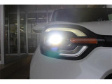 LEDヘッドライトで暗い夜道も明るく照らしてくれます!
