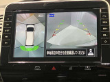 【アラウンドビューモニター】車を上から見下ろしているかのような映像で周囲の状況がひと目で確認、狭い駐車場に駐車するときも安心です♪