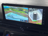 【アラウンドビューモニター】専用のカメラにより、上から見下ろしたような視点で360度クルマの周囲を確認することができます☆死角部分も確認しやすく、狭い場所での切り返しや駐車もスムーズに行えます。