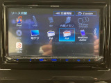 【ナビ】TV CD/DVD再生やBluetoothオーディオなど多彩なメディアに対応したメモリーナビを装備しています。