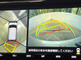 【パノラミックビューモニター】専用のカメラにより、上から見下ろしたような視点で360度クルマの周囲を確認することができます☆死角部分も確認しやすく、狭い場所での切り返しや駐車もスムーズに行えます。