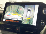 【全方位モニター】専用のカメラにより、上から見下ろしたような視点で360度クルマの周囲を確認することができます☆縦列駐車や幅寄せ時に活躍してくれます♪