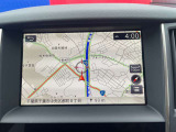 日産純正メモリーナビ。操作も簡単なタッチパネルです。