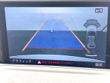●ガイドライン付きバックカメラ:不安な駐車もこれで安心!ガイドライン付きなので狭い箇所での駐車もラクラクです!