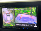【アラウンドビューモニター】専用のカメラにより、上から見下ろしたような視点で360度クルマの周囲を確認することができます☆縦列駐車や幅寄せ時に活躍してくれます♪