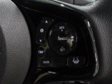 ハンドル右側にはクルーズコントロールのスイッチが装備され、運転中の操作も安心して行えます。