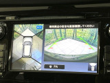 【アラウンドビューモニター】専用のカメラにより、上から見下ろしたような視点で360度クルマの周囲を確認することができます☆死角部分も確認しやすく、狭い場所での切り返しや駐車もスムーズに行えます。